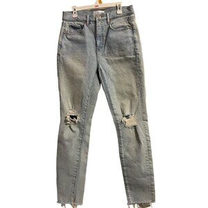 LOFT Jeans High Waisted Skinny Ankle Curvy Denim Size 27/4